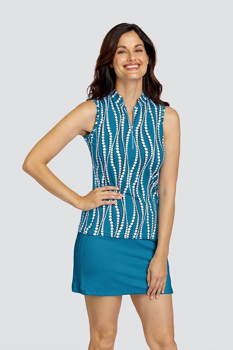 Picture of Tail Ladies Electa Sleeveless Golf Top - Diamond Waves