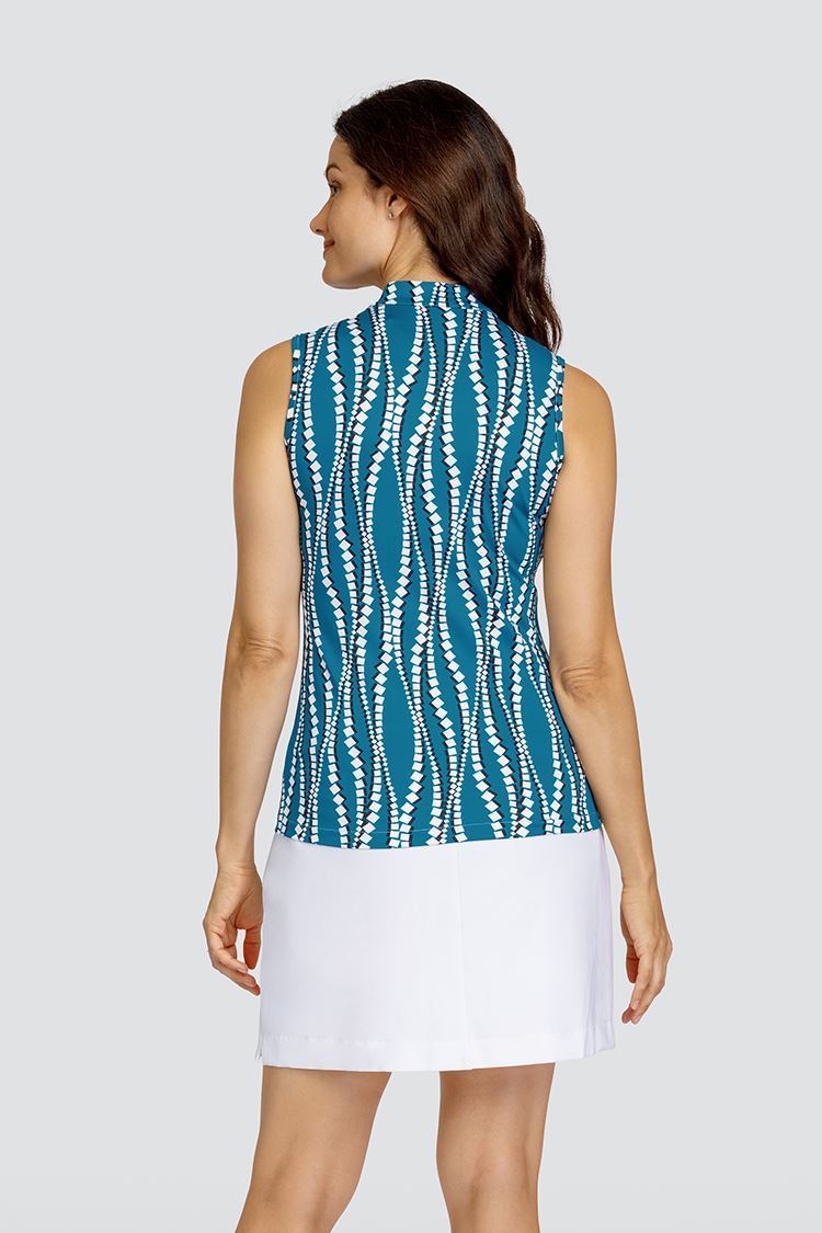 Picture of Tail Ladies Electa Sleeveless Golf Top - Diamond Waves