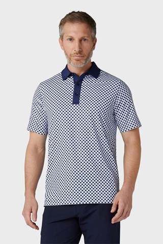 Picture of Callaway zns Men's Hedgehog Print Polo Shirt - Peacoat 410