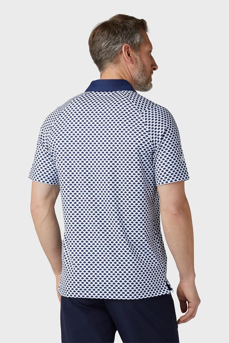 Picture of Callaway zns Men's Hedgehog Print Polo Shirt - Peacoat 410