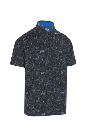 Picture of Callaway Men's Novelty Print Polo Shirt - Caviar 002