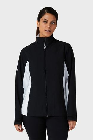 Show details for Callaway Ladies Liberty Waterproof Jacket - Brilliant White / Caviar