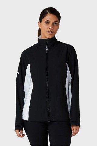 Picture of Callaway zns Ladies Liberty Waterproof Jacket - Brilliant White / Caviar