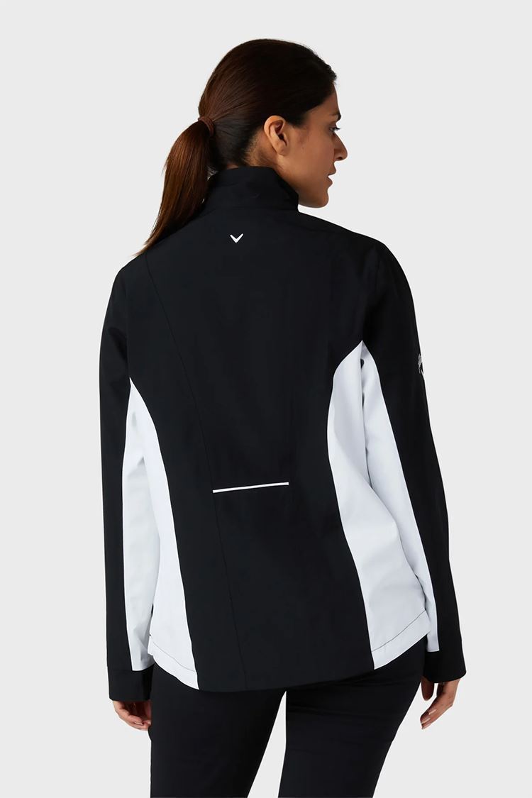 Picture of Callaway zns Ladies Liberty Waterproof Jacket - Brilliant White / Caviar