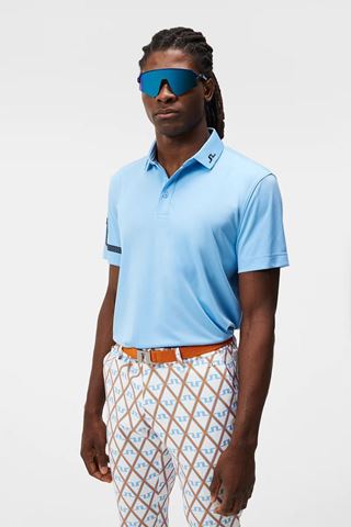 Picture of J.Lindeberg Men's Heath Regular Fit Golf Polo Shirt - Little Boy Blue O092