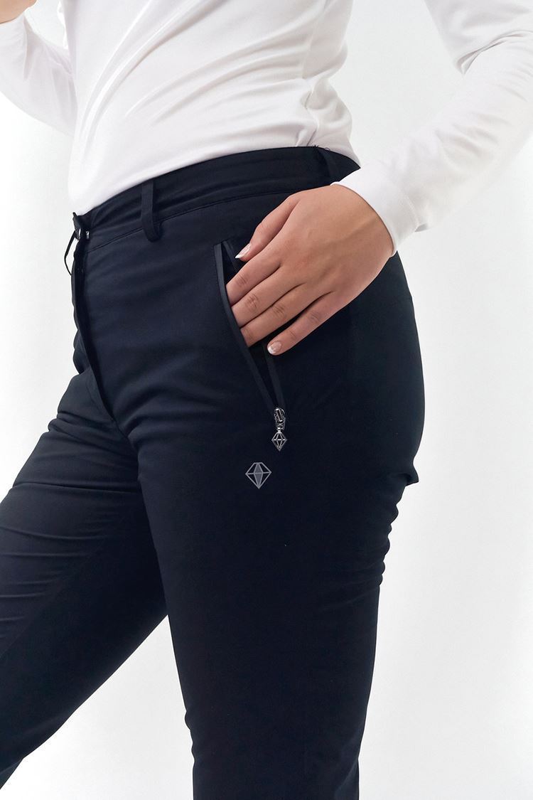 Picture of Pure Golf Ladies Bernie Lined Trousers - Navy