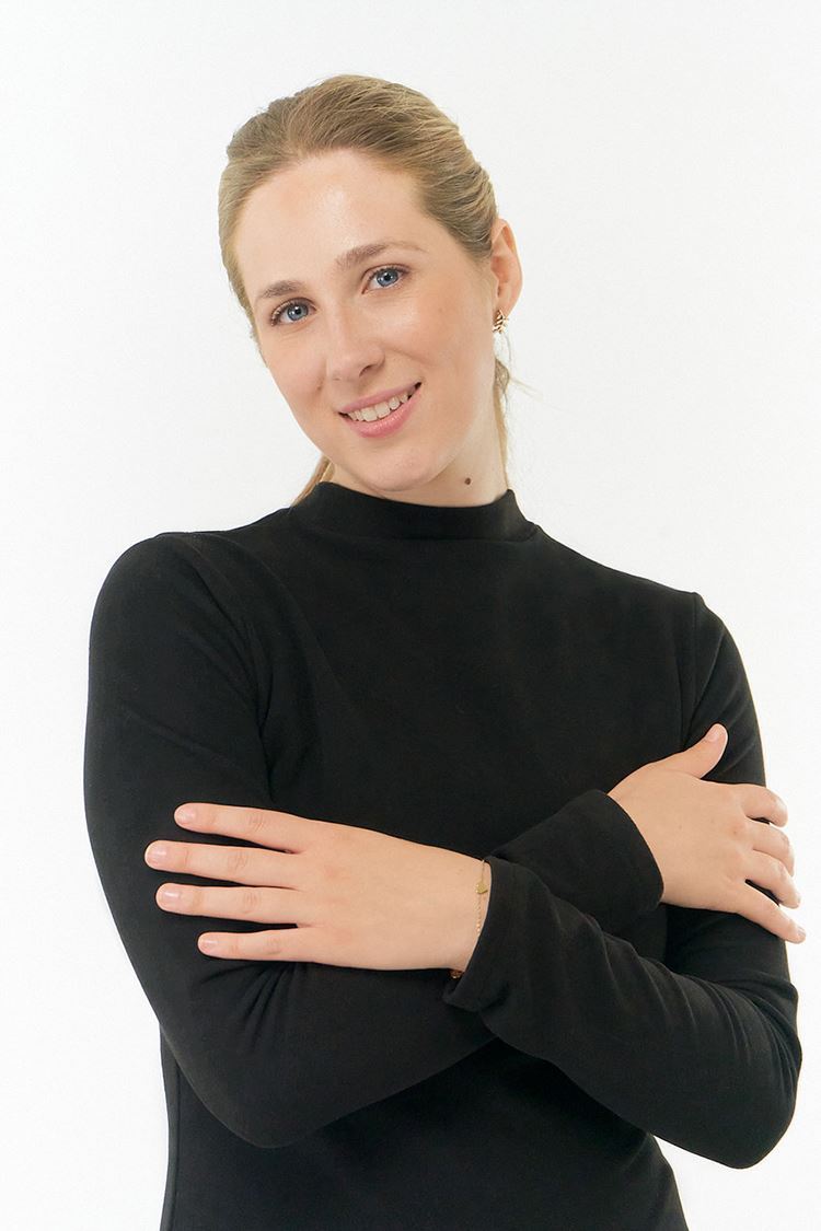 Picture of Pure Golf Ladies Fern Super Soft Mini Mock Neck Top - Black