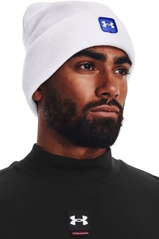 Show details for Under Armour Men's Halftime Cuff Beanie - White 100