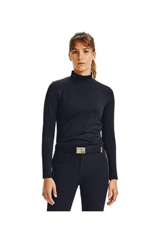 Picture of Under Armour zns Women's UA Coldgear Infrared Long Sleeve Golf Mock - Black