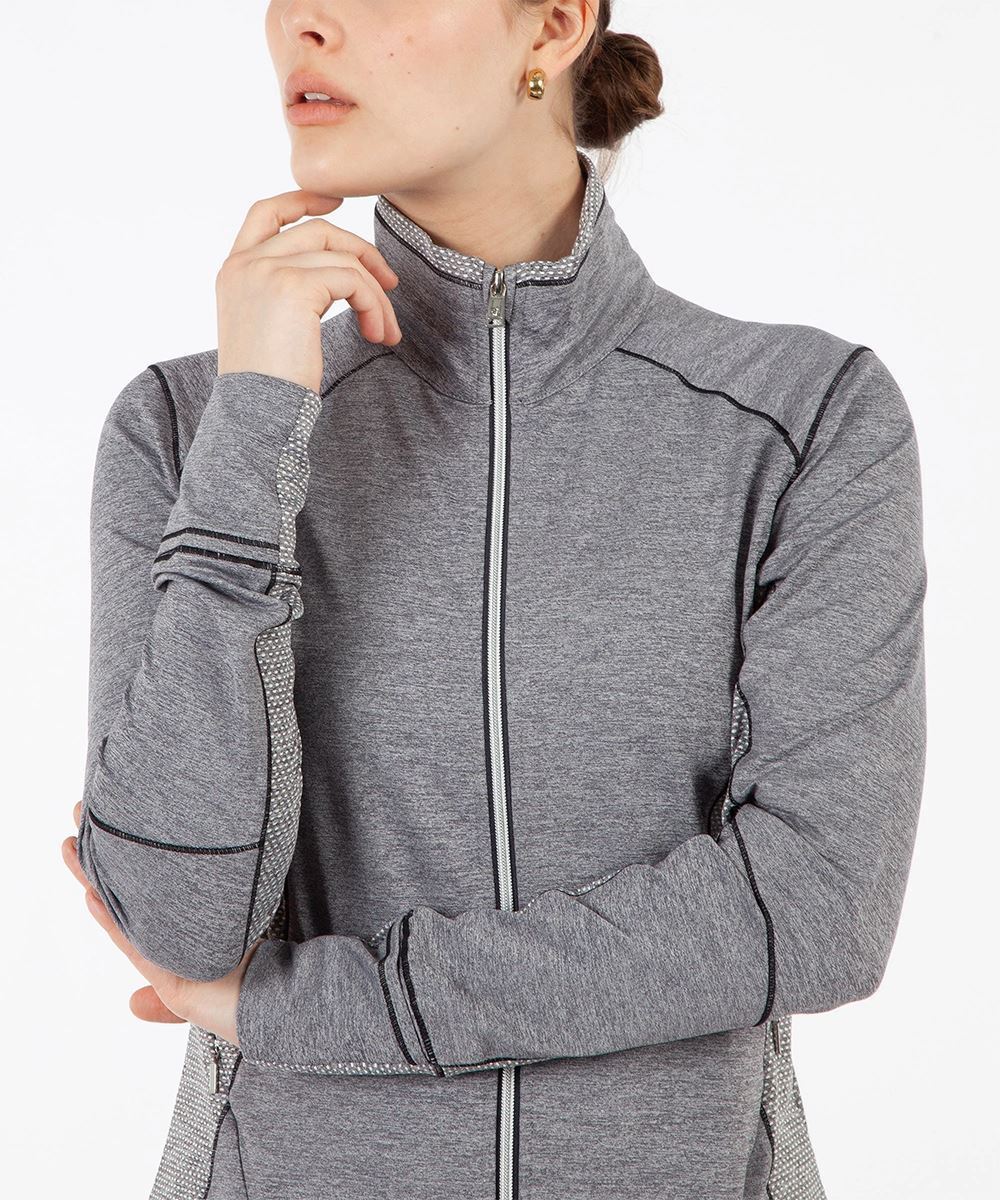 Picture of Sunice zns Ladies Elena Layer Jacket - Charcoal Melange