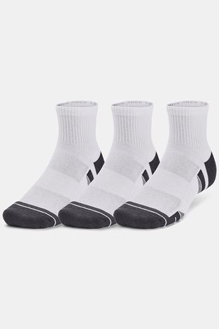 Show details for Under Armour Men's UA Peformance Tech Quarter Socks - 3 Pack - White 100
