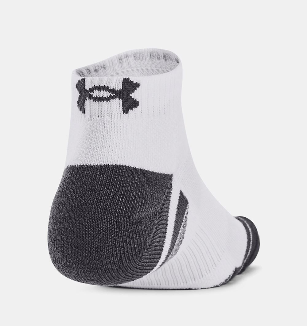 Picture of Under Armour UA Performance Tech Lo Cut Socks - 3 Pack - White 100