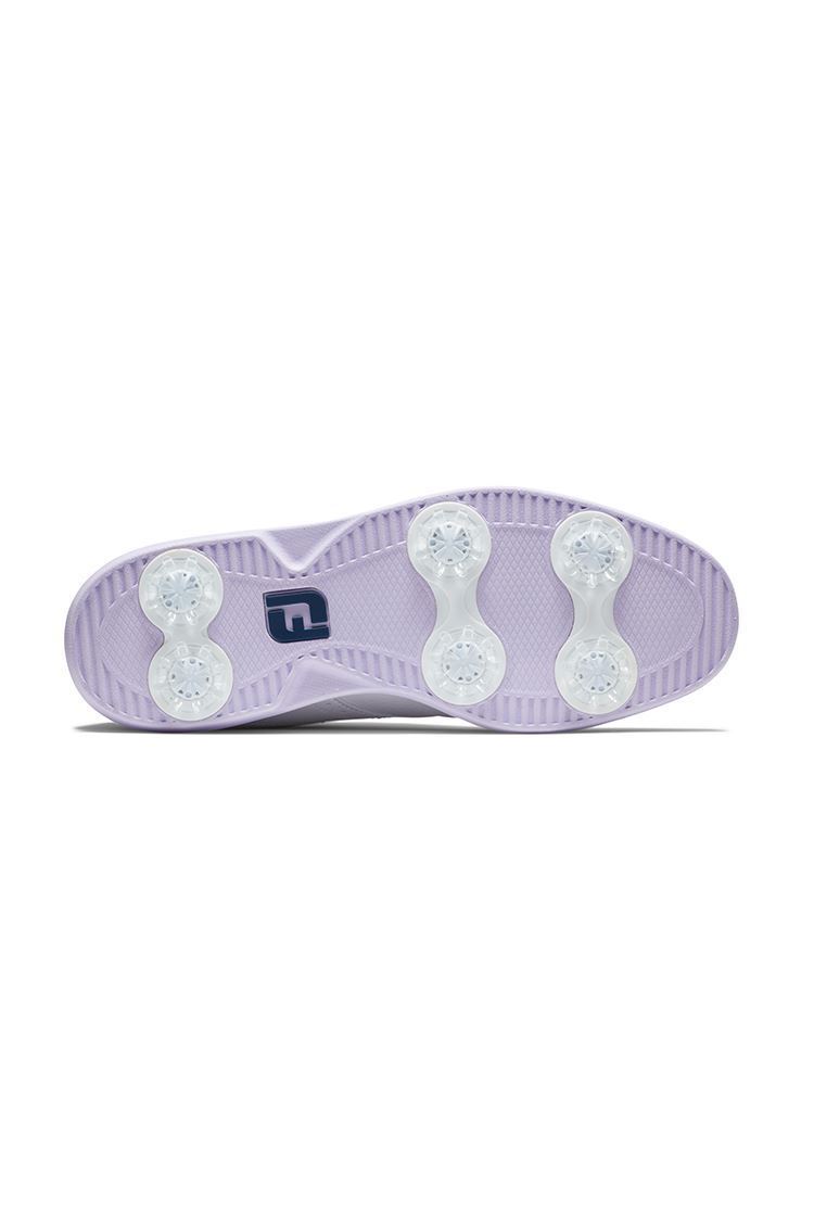 Picture of Footjoy Women's Traditions Golf Shoes - White / Navy / Purple