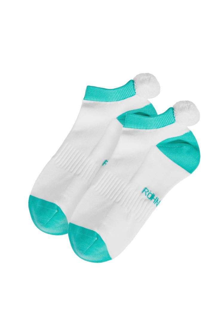 Picture of Rohnisch Ladies Functional Pompom Socks - 2 Pack - Ice Green