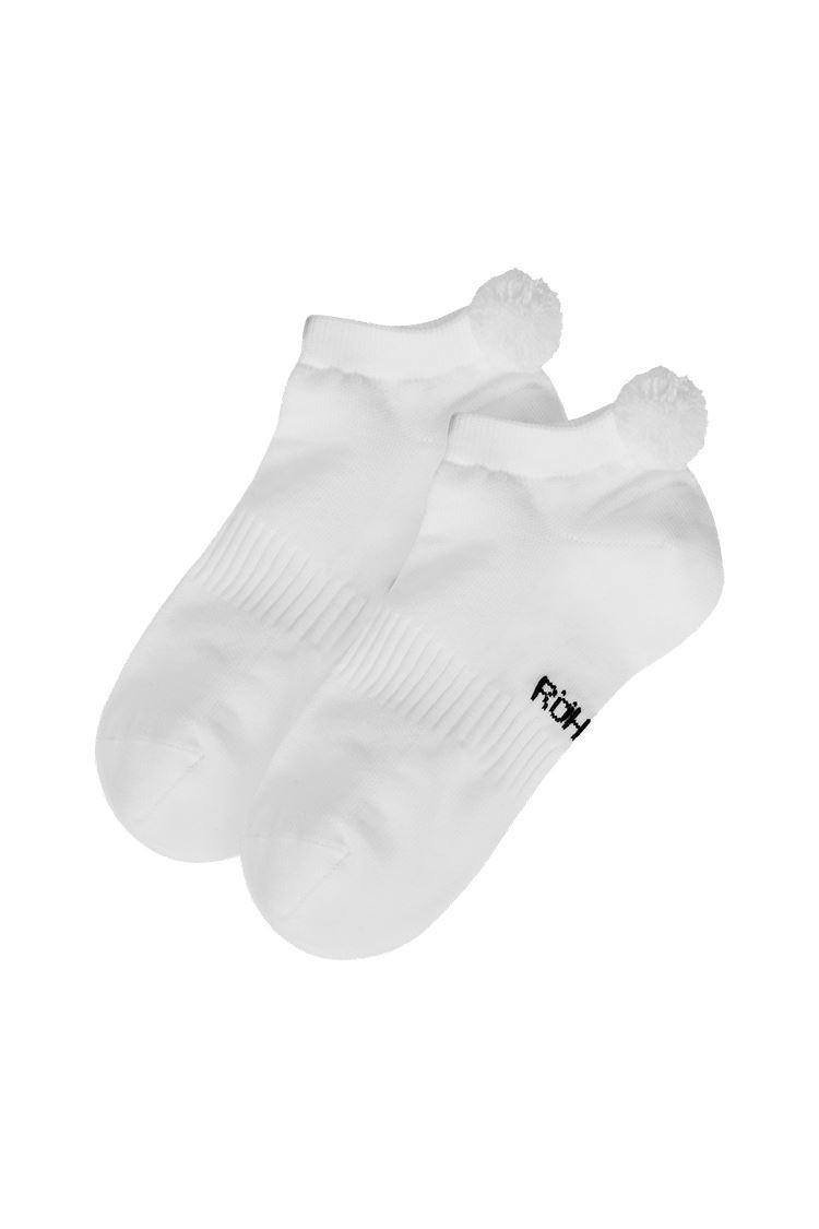 Picture of Rohnisch zns Ladies Functional Pompom Socks - 2 Pack - White