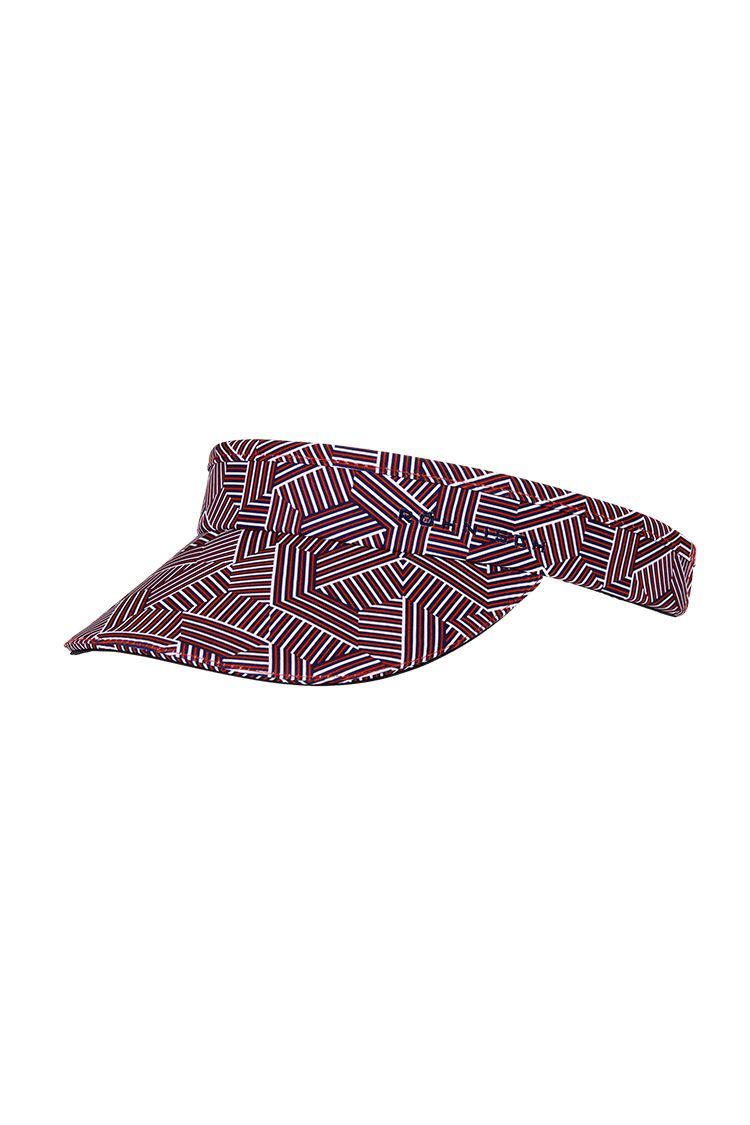 Picture of Rohnisch Ladies Sun Protection Visor - Hexagon Red