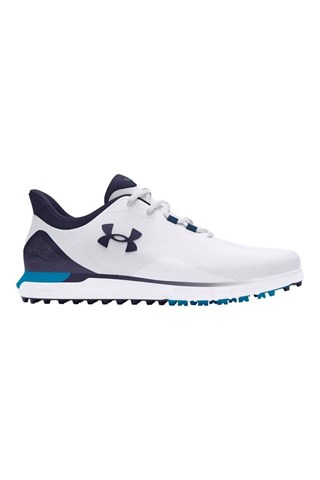 Picture of Under Armour zns Men's UA Drive Fade Spikeless Golf Shoes - White / Capri 101