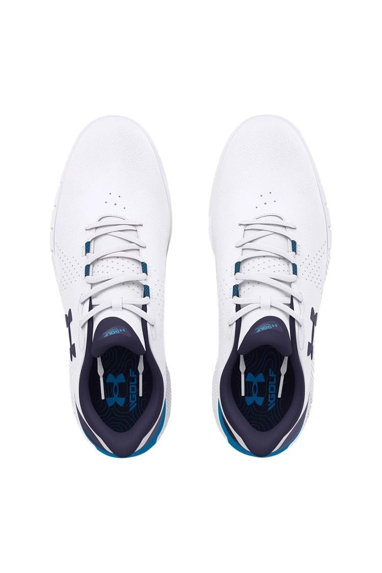 Picture of Under Armour zns Men's UA Drive Fade Spikeless Golf Shoes - White / Capri 101