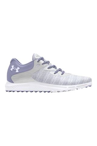 Picture of Under Armour Women's UA Charged Breathe 2 Knit Spikeless Golf Shoes - Celeste / White 500