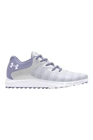 Picture of Under Armour zns Women's UA Charged Breathe 2 Knit Spikeless Golf Shoes - Celeste / White 500