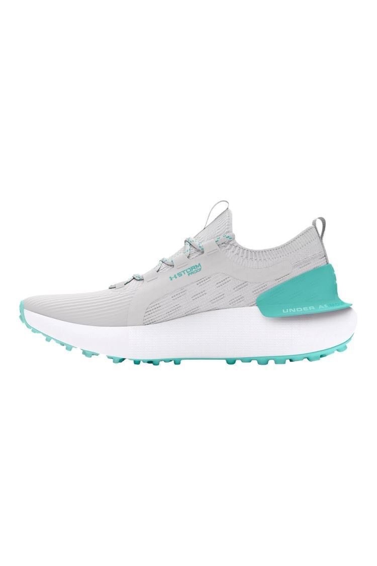 Picture of Under Armour zns Women's Phantom Golf Shoes - Distant Grey / Radial Turquoise - 101