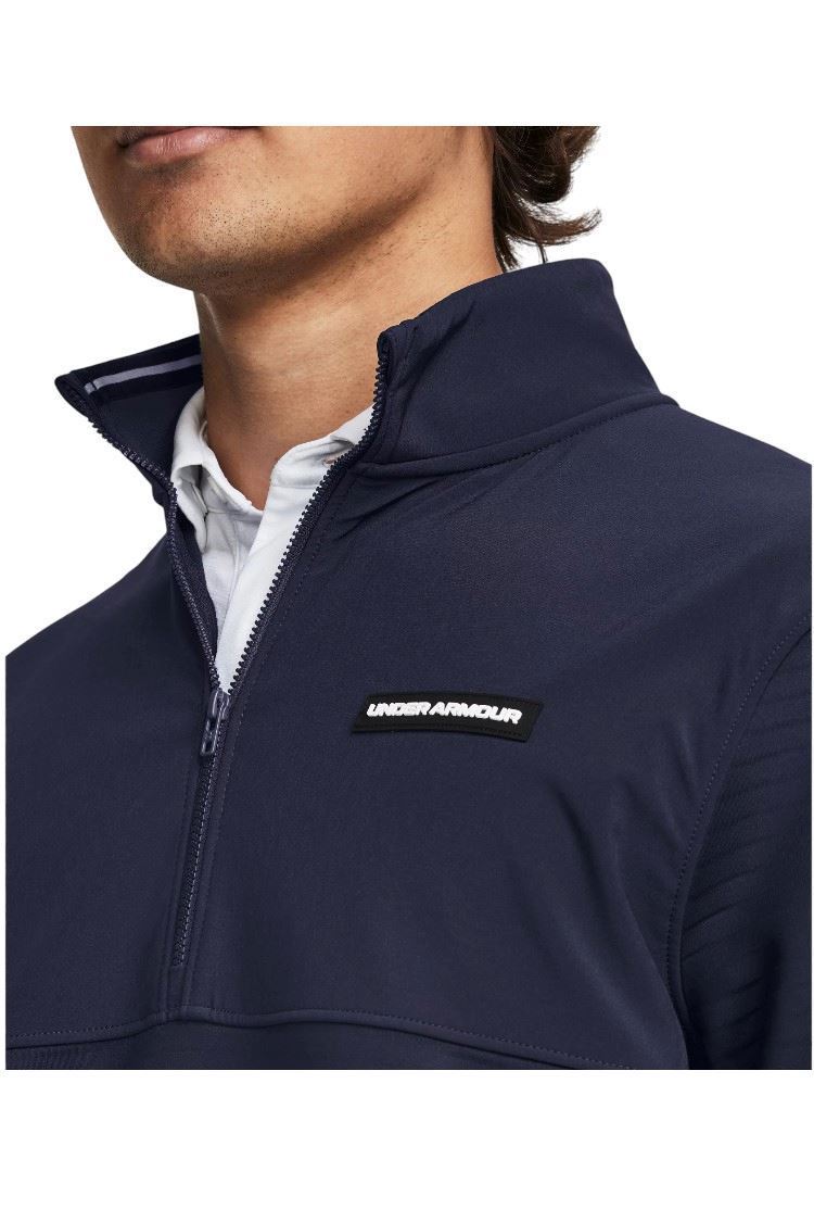 Picture of Under Armour zns Men's UA Storm Daytona 1/2 Zip - Midnight Navy / White 410