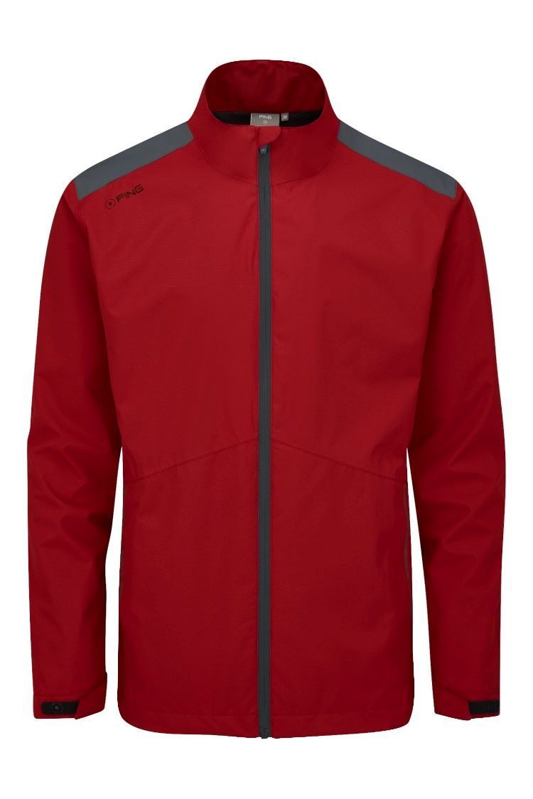 Picture of Ping Men's Sensordry S2 Waterproof Jacket - Firebrick / Asphalt