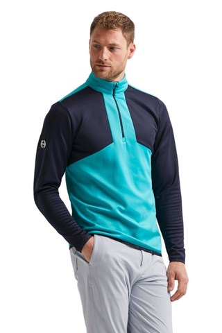 Picture of Ping Men's Keon Colour Block Fleece - Ceramic / Navy - SMALL ONLY