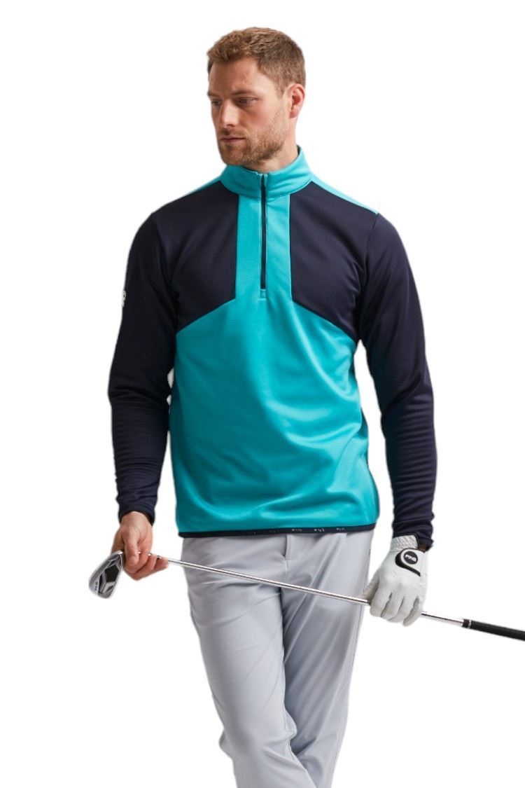 Picture of Ping Men's Keon Colour Block Fleece - Ceramic / Navy - SMALL ONLY