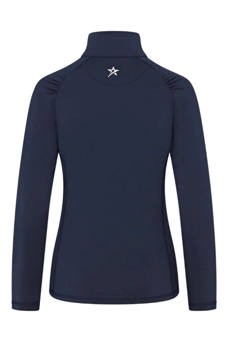 Picture of Swing out Sister Ladies Celeste 1/4 Zip Top - Navy / Sunshine - 3XL ONLY