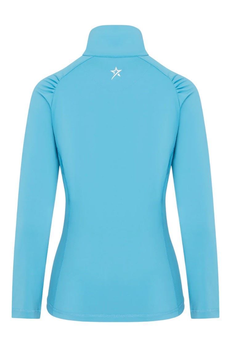 Picture of Swing out Sister Ladies Celeste 1/4 Zip Top - Dazzling Blue