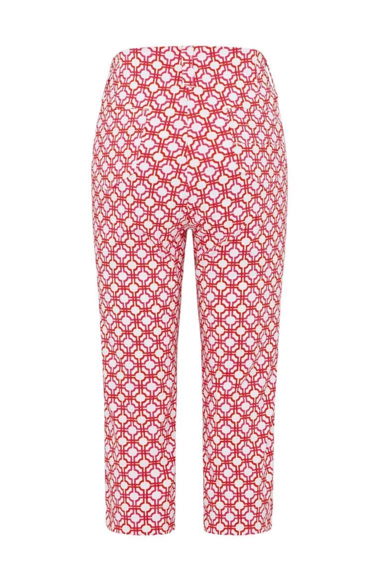 Picture of Swing out Sister Ladies Lexi Pull On Capri - Lush Pink / Mandarin