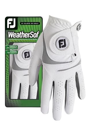 Show details for Footjoy Women's WeatherSof Glove - White / Grey