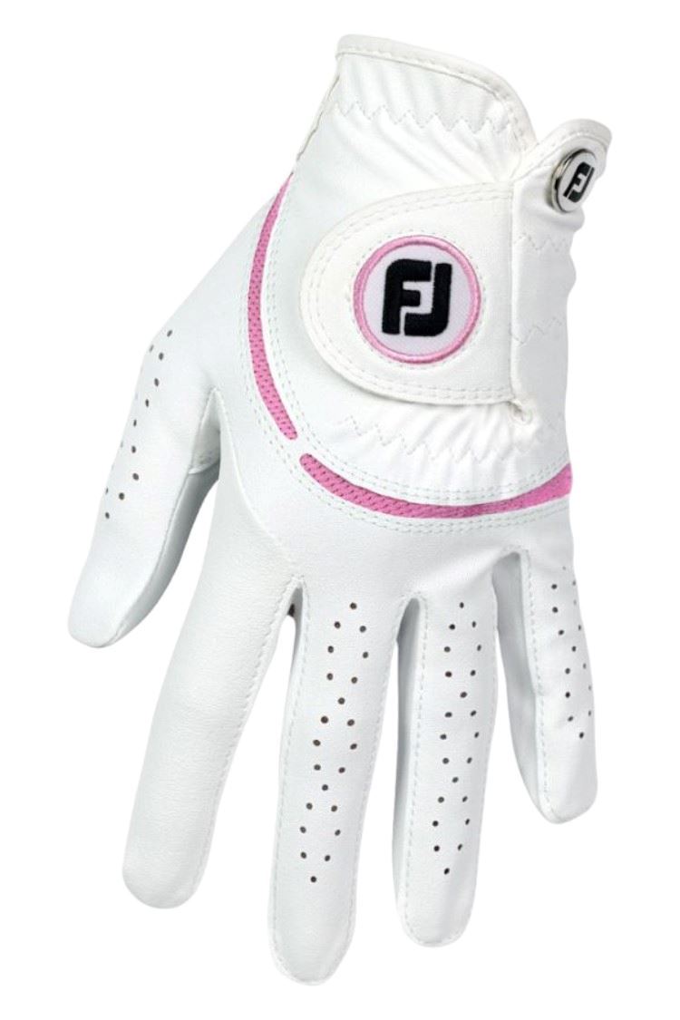 Picture of Footjoy Women's WeatherSof Glove - White / Pink