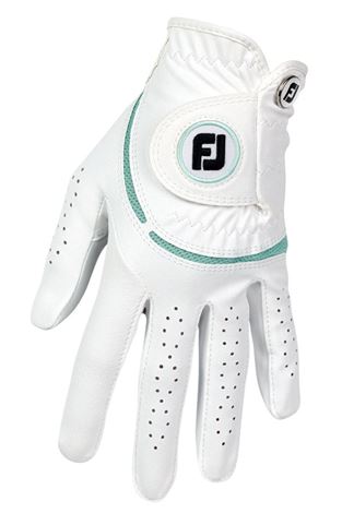 Show details for Footjoy Women's WeatherSof Glove - White / Seaglass