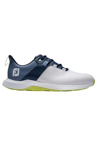 Show details for Footjoy Men's ProLite Golf Shoes - White / Navy / Lime