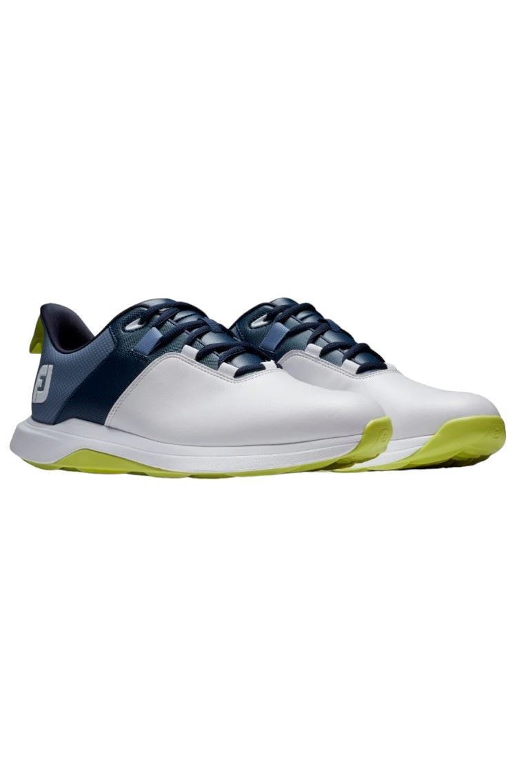 Picture of Footjoy Men's ProLite Golf Shoes - White / Navy / Lime