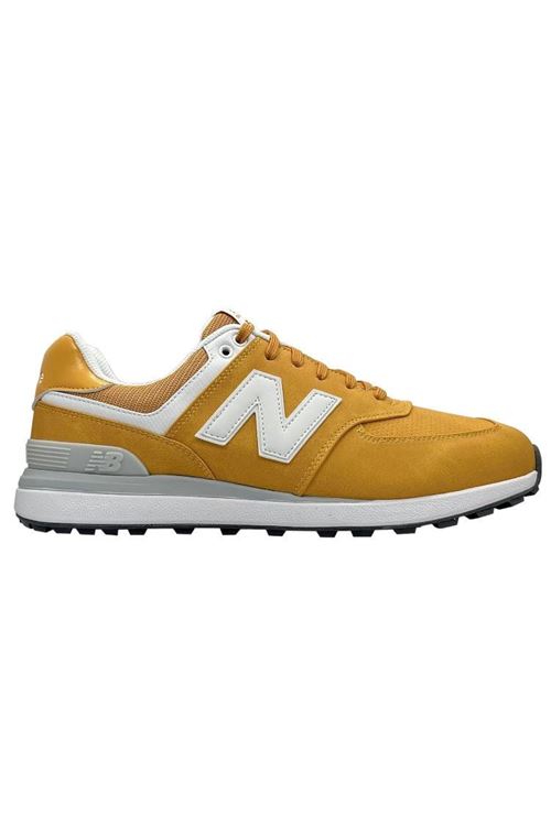 Mens new balance yellow 574 nature trainers best sale