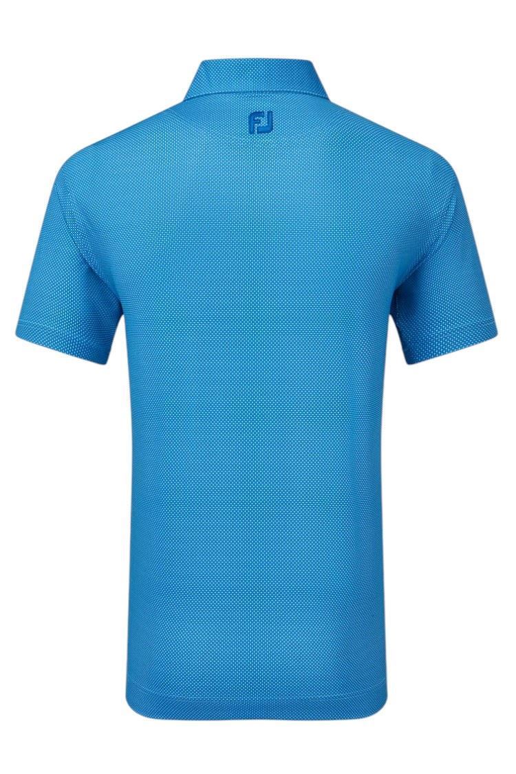 Picture of Footjoy Men's Octagon Print Lisle Polo - Blue Sky