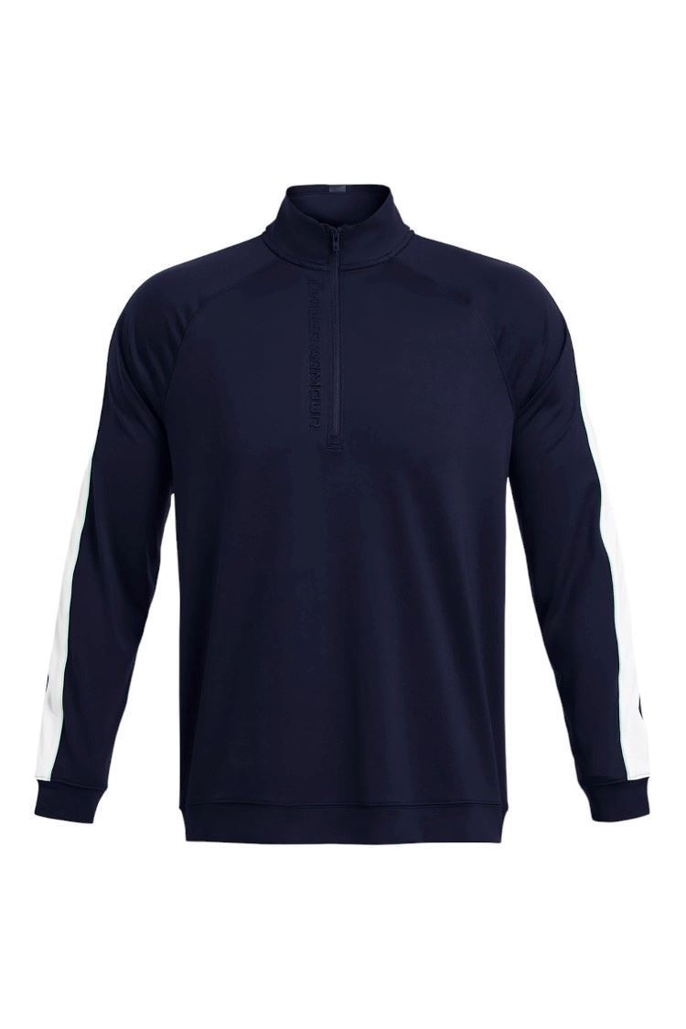 Picture of Under Armour Men's UA Storm Midlayer Half Zip - Midnight Navy / Matrix Green