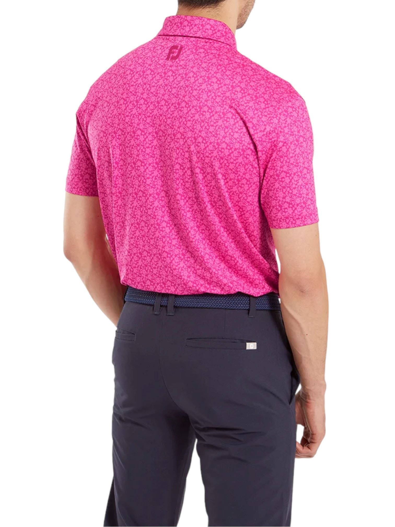 Picture of Footjoy Men's Painted Floral Polo - Berry