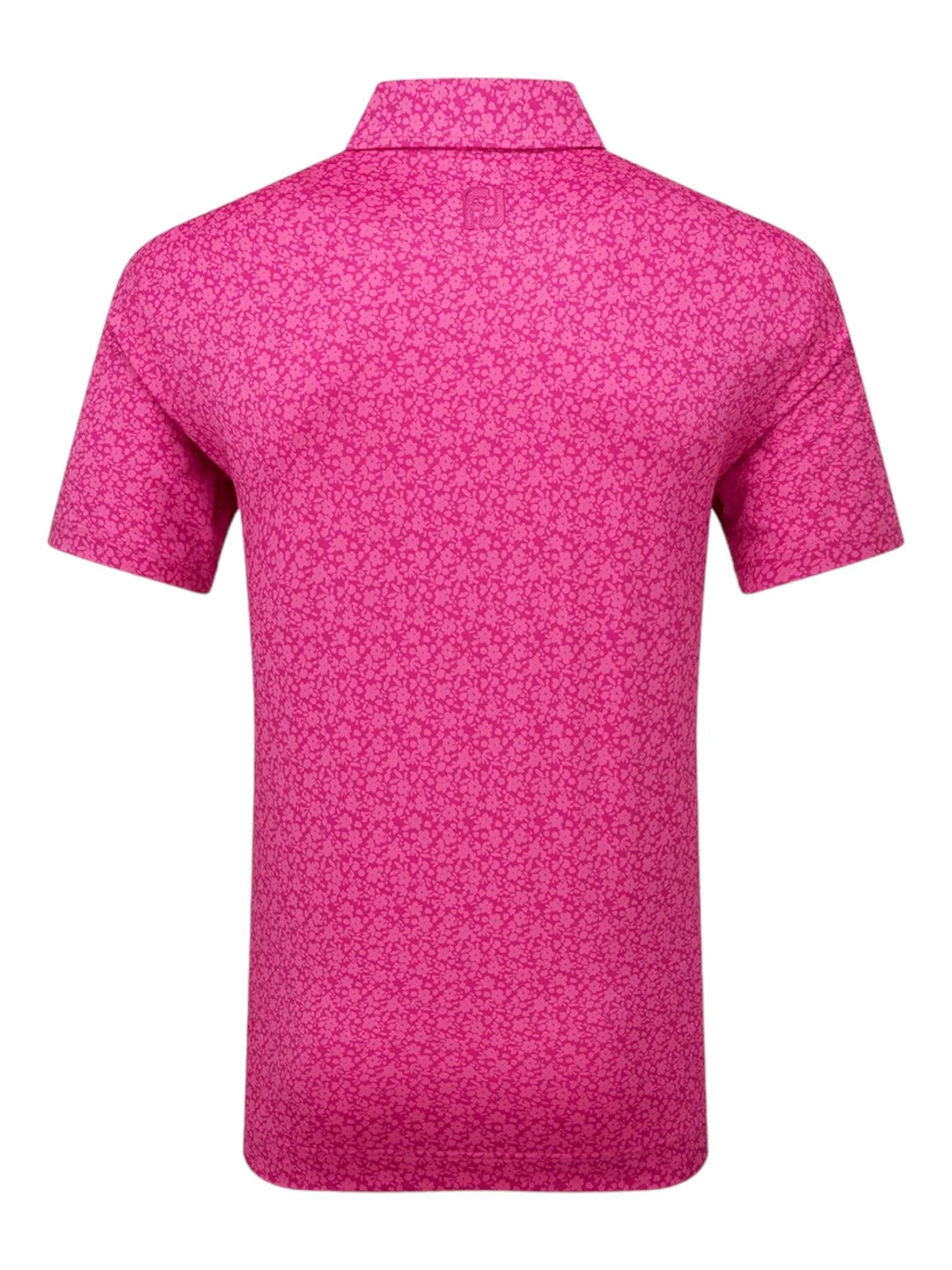 Picture of Footjoy Men's Painted Floral Polo - Berry
