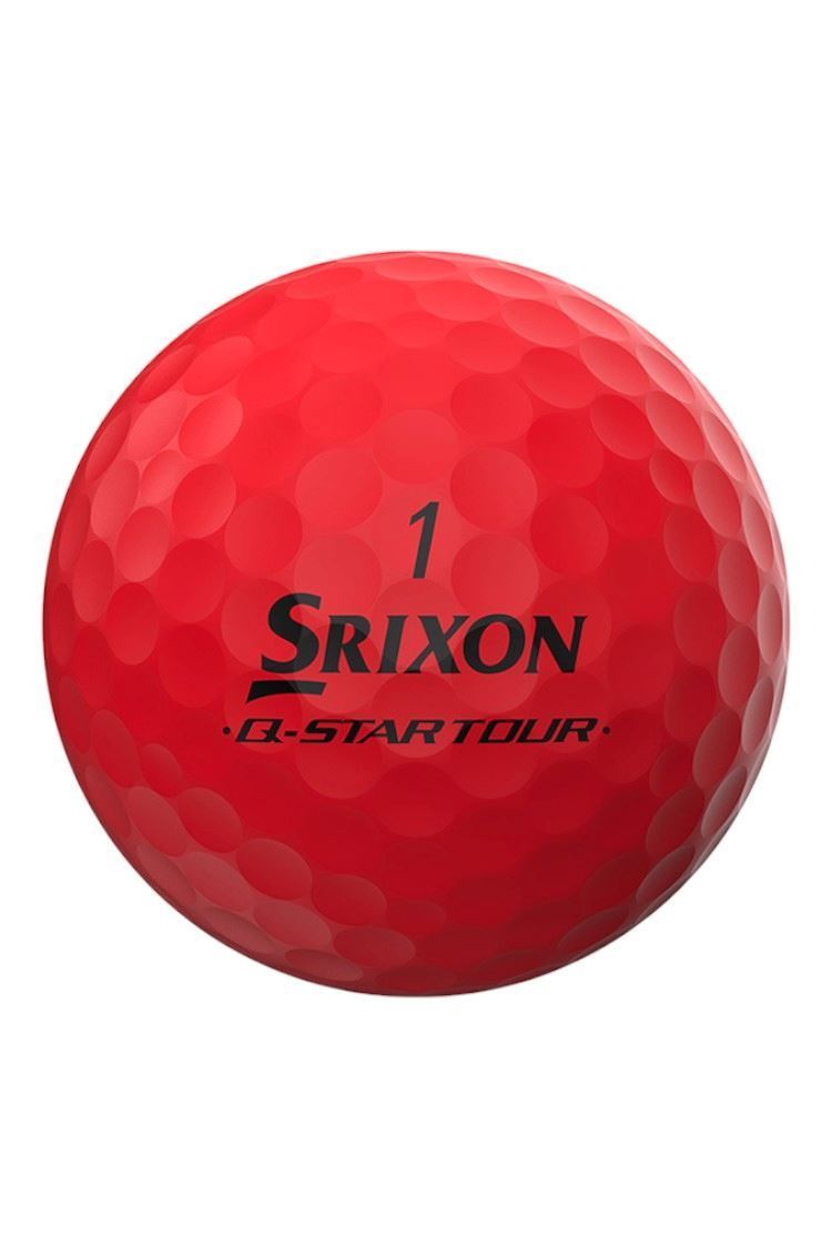 Picture of Srixon Q - Star Tour Divide Golf Balls - Dozen - Brite Yellow / Red