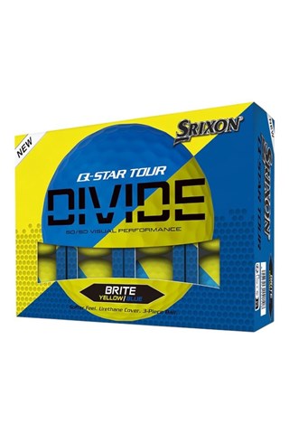Picture of Srixon zns Q - Star Tour Divide Golf Balls - Dozen - Brite Yellow / Blue
