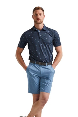 Picture of Ping zns Men's Gold Putter Printed Polo Shirt - Navy Multi