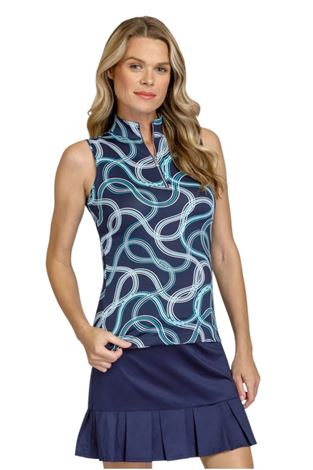 Show details for Tail Ladies Monarch Sleeveless Polo - Organic Wave