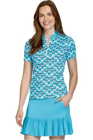 Show details for Tail Ladies Jo Short Sleeve Novelty Top - Radiant Geo