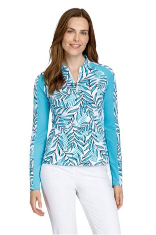 Show details for Tail Ladies Ender Long Sleeve Golf Top - Palmeria