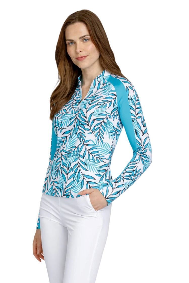 Picture of Tail Ladies Ender Long Sleeve Golf Top - Palmeria
