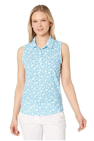 Show details for Puma Golf Women's Flight Sleeveless Polo - Ethereal Blue